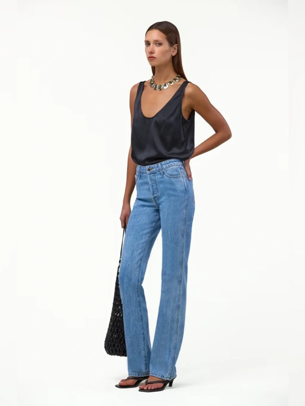 Same THE PERFECT JEAN Button Fly Size 28 x 35 Long Retail 428.00 - Picture 15 of 16